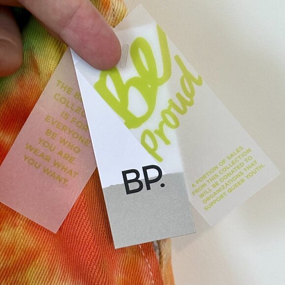 NWT BP by Nordstrom Elastic Waist Multicolor Tie Dye Cutoff Shorts - Size: 2X - Picture 3 of 6